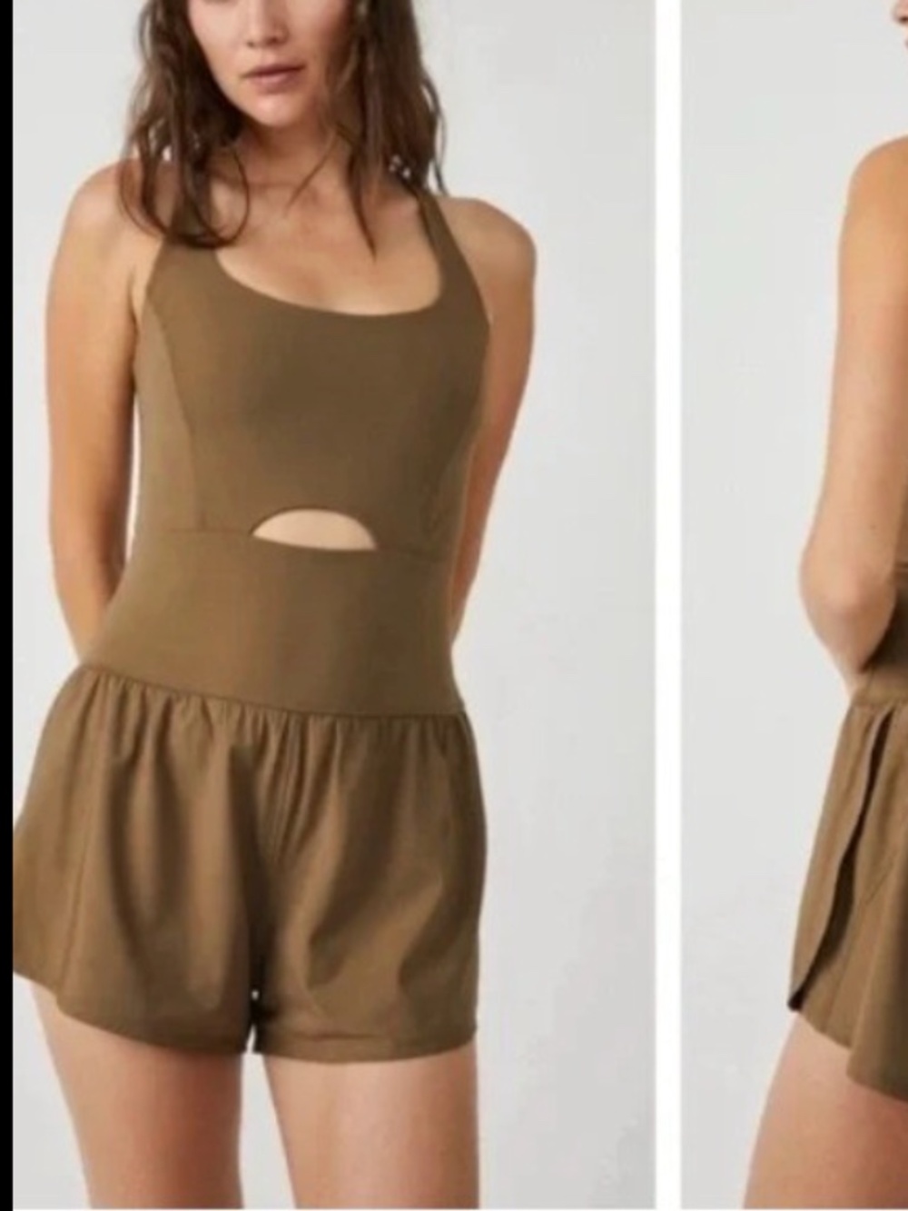 Free People Movement Righteous Runsie Romper - L